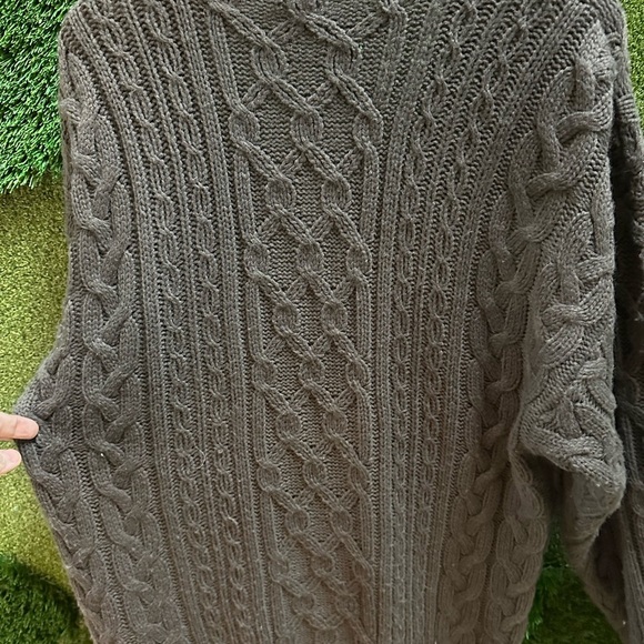 Vintage Ash Creek Trading Cable Knit Cardigan Sweater Large - Picture 5 of 6